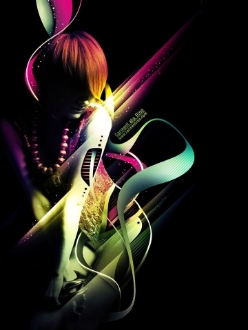 3D Dancing Girl Wallpaper