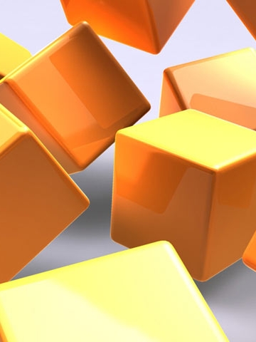 3d Falling Blocks Wallpaper