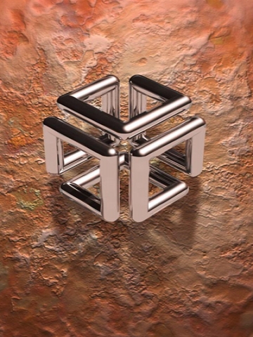 3d Steel Object Wallpaper