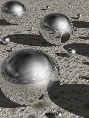 3d Chrome Balls Wallpaper
