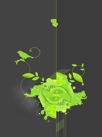 Abstract Bird Wallpaper