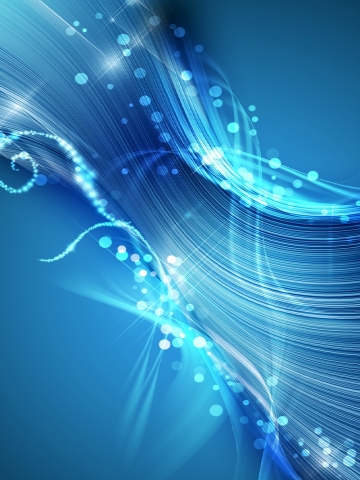 Abstract Blue Waves Wallpaper