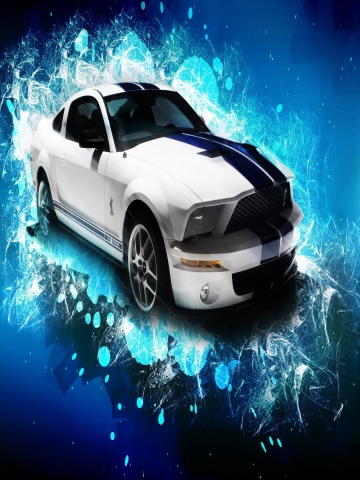Abstract Shelby GT500 Wallpaper
