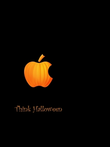 Apple Think Halloween Wallpaper