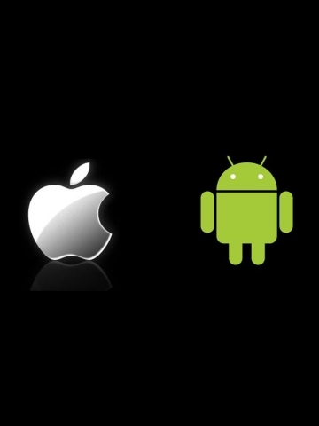 Aplle on Apple Vs Android Wallpaper   Iphone   Blackberry