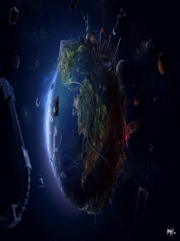 Artistic Earth Wallpaper
