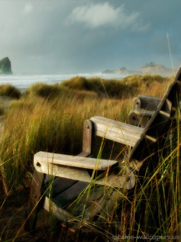Beachside Seat Wallpaper