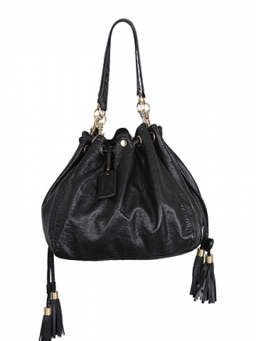 Black Leather Purse Wallpaper