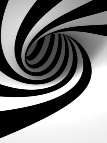 Black and White Spiral Wallpaper