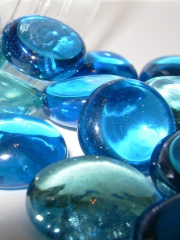 Blue Pebbles Wallpaper