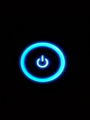 Blue Power Button Wallpaper