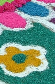 Bright Flower Chalk Wallpaper