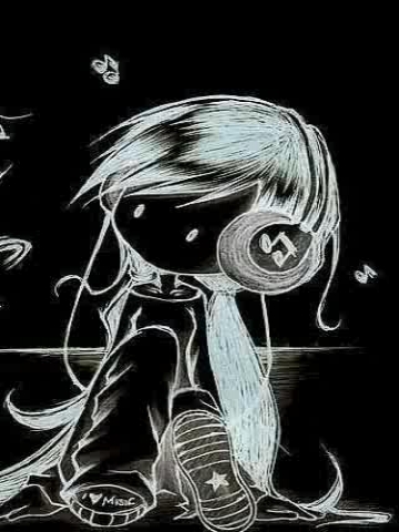 Chalk Girl Wallpaper