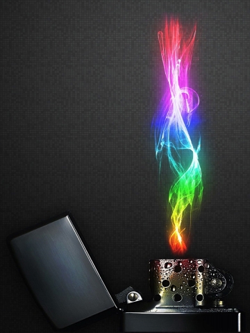 Colorful Flame Wallpaper