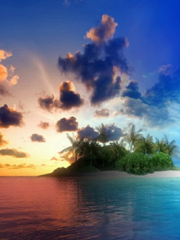 Colorful Island Wallpaper
