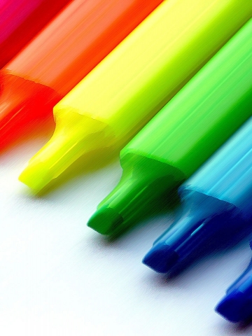 Colorful Markers Wallpaper