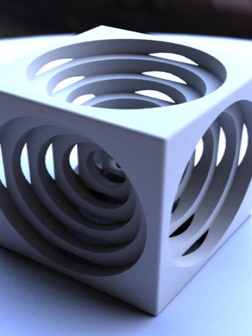 Cube Cutouts Wallpaper