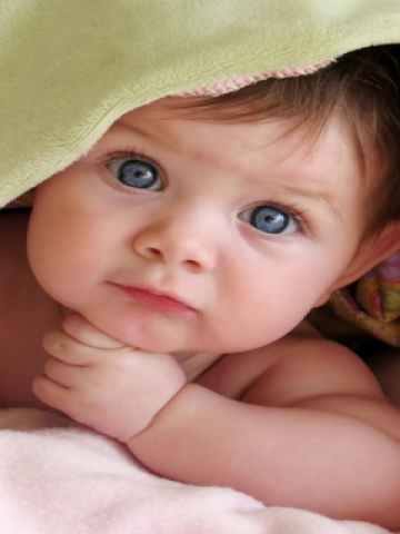Blue Wallpaper on Cute Baby With Blue Eyes Wallpaper   Iphone   Blackberry