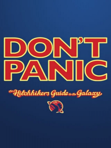 Dont Panic Hitchhikers Guide to the Galaxy Wallpaper