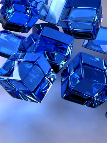Falling 3d Cubes Wallpaper