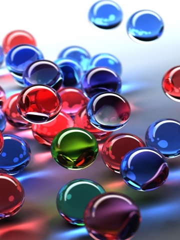 Falling Marbles Wallpaper