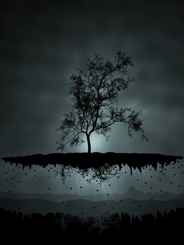 Floating Tree Wallpaper