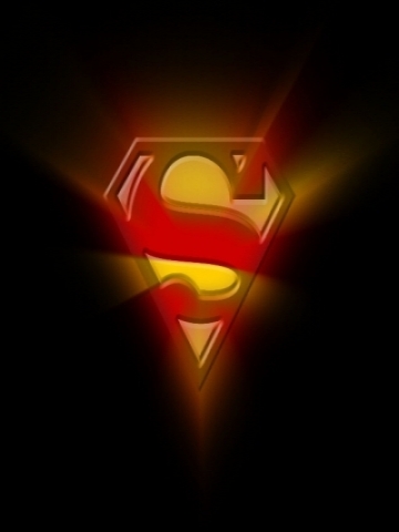 Glowing Superman symbol Wallpaper
