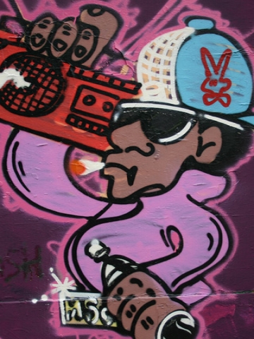 Graffiti Purple Wallpaper