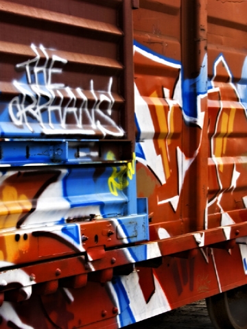 Graffiti Train Wallpaper