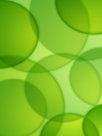 Green Circles Overlapping Wallpaper