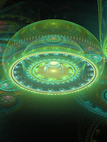 Green Future Orb Wallpaper