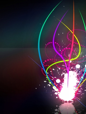 Lights Splatter Wallpaper