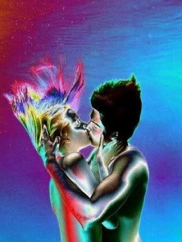 Make out Negative Wallpaper