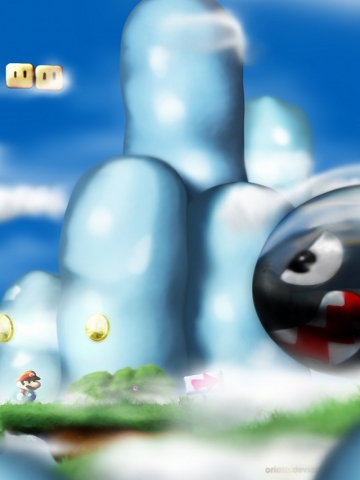 Mario Bullet Bill Wallpaper
