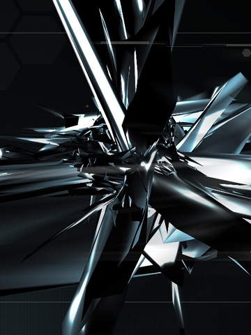 3d Metal Shards Wallpaper
