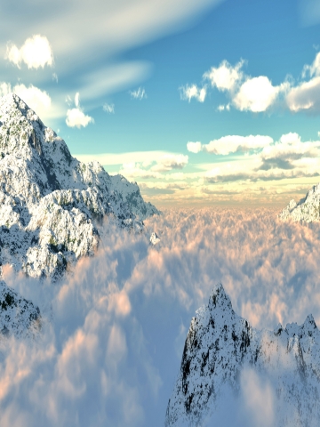 Mountain in the Clouds Wallpaper