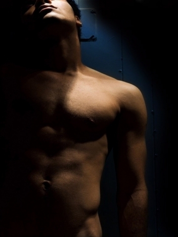 Naked Guy in Locker Room Wallpaper