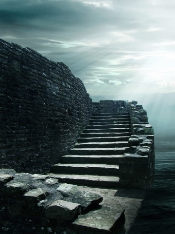 Old Stairs Wallpaper