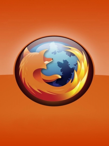 Orange Firefox Wallpaper