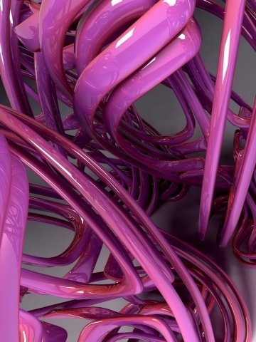 Pink 3 Shapes Wallpaper