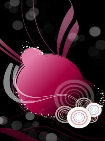 Pink Abstract Circles Wallpaper
