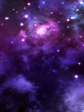 Purple StarCluster Wallpaper