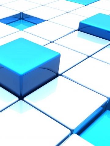 Raised Cubes Wallpaper