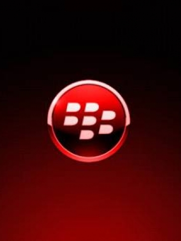 Blackberry on Red Blackberry Logo Wallpaper