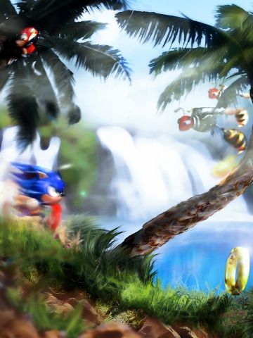 Sonic Running Wallpaper