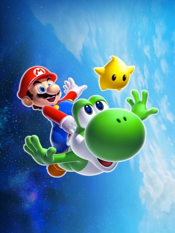 Super Mario and Yoshi Wallpaper