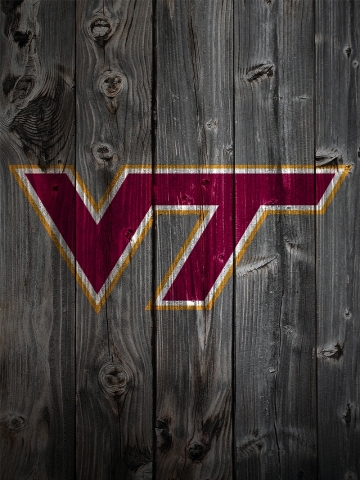 Virginia Tech Wood Wallpaper
