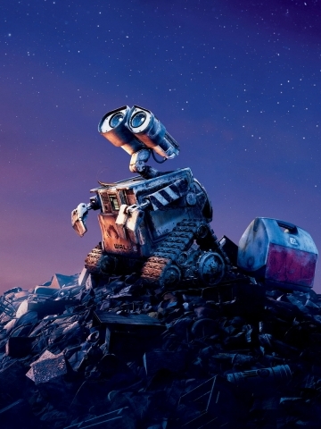 Walle Looking at Sky Wallpaper