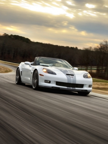 White Corvette Z06 Wallpaper