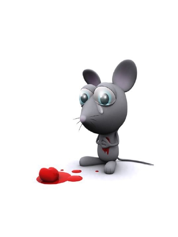 Heartless Mouse Wallpaper